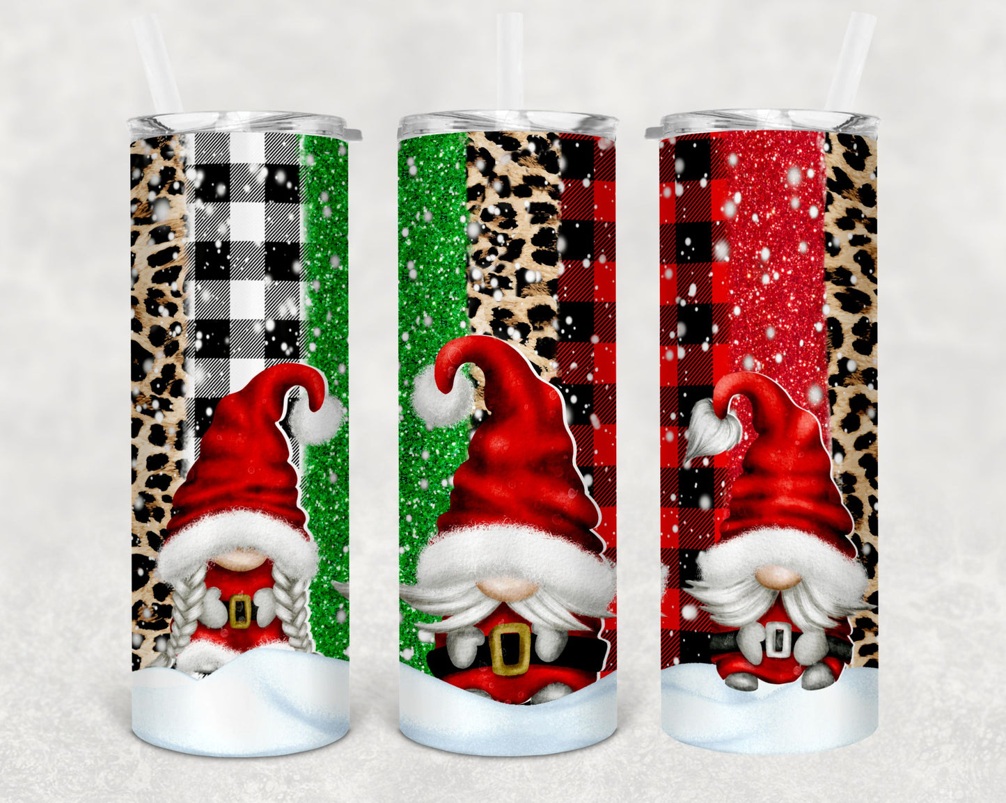 20oz Tumbler-Christmas Gnomes