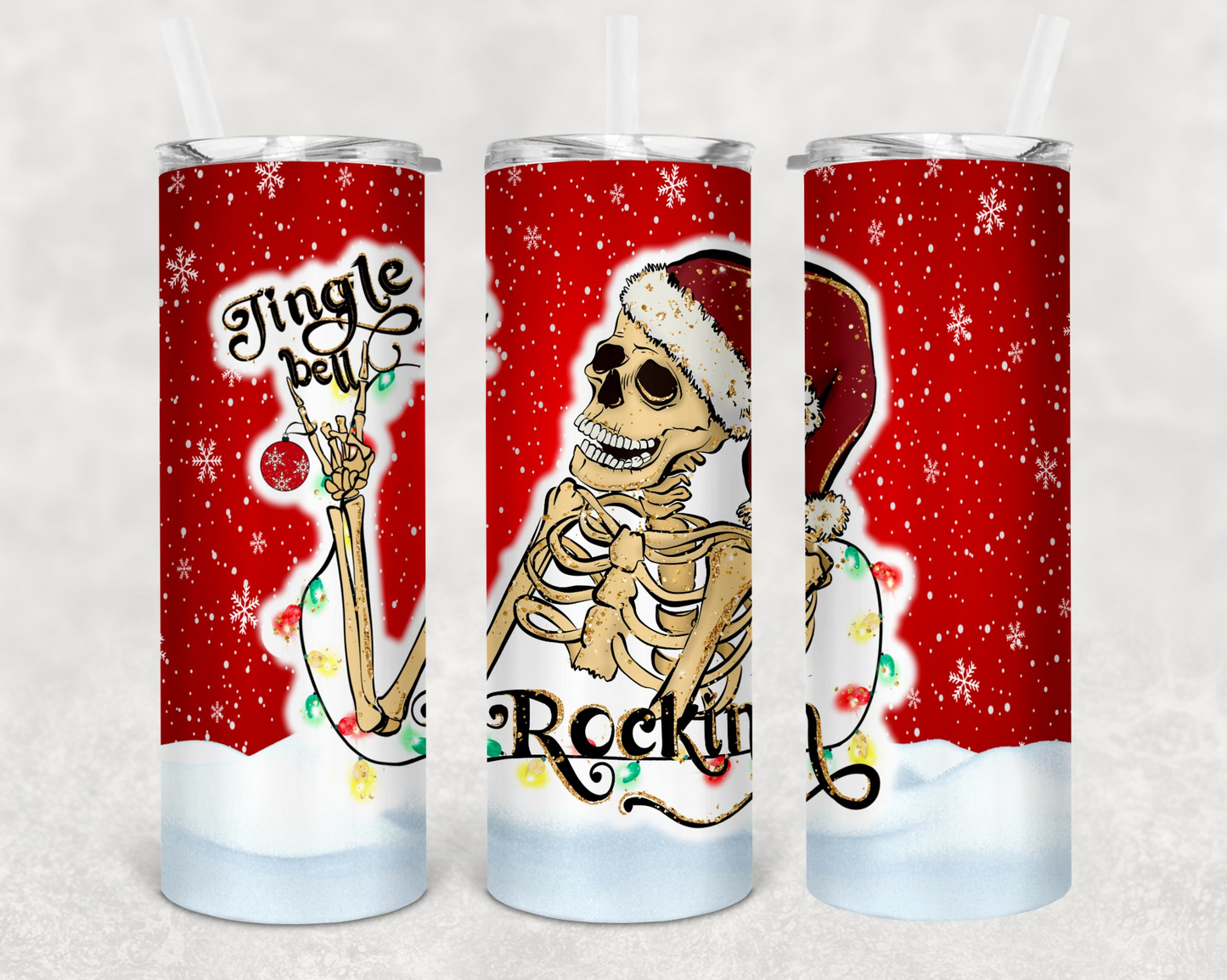 20oz Tumbler- Rockin Christmas