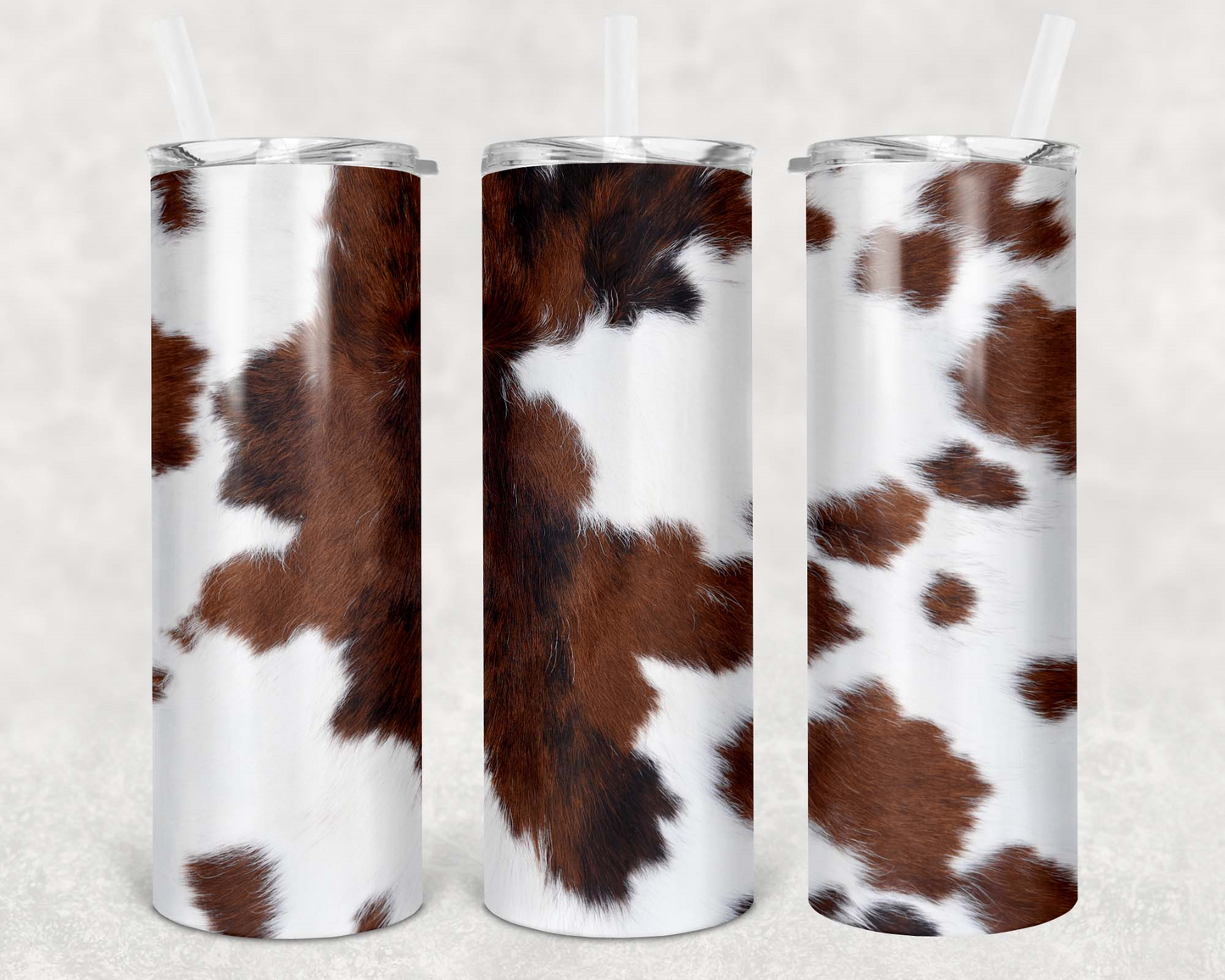 20oz Tumbler Cow Hide