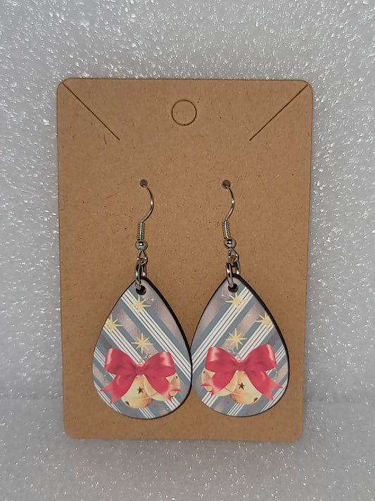 Teardrop Earrings-Christmas Bells