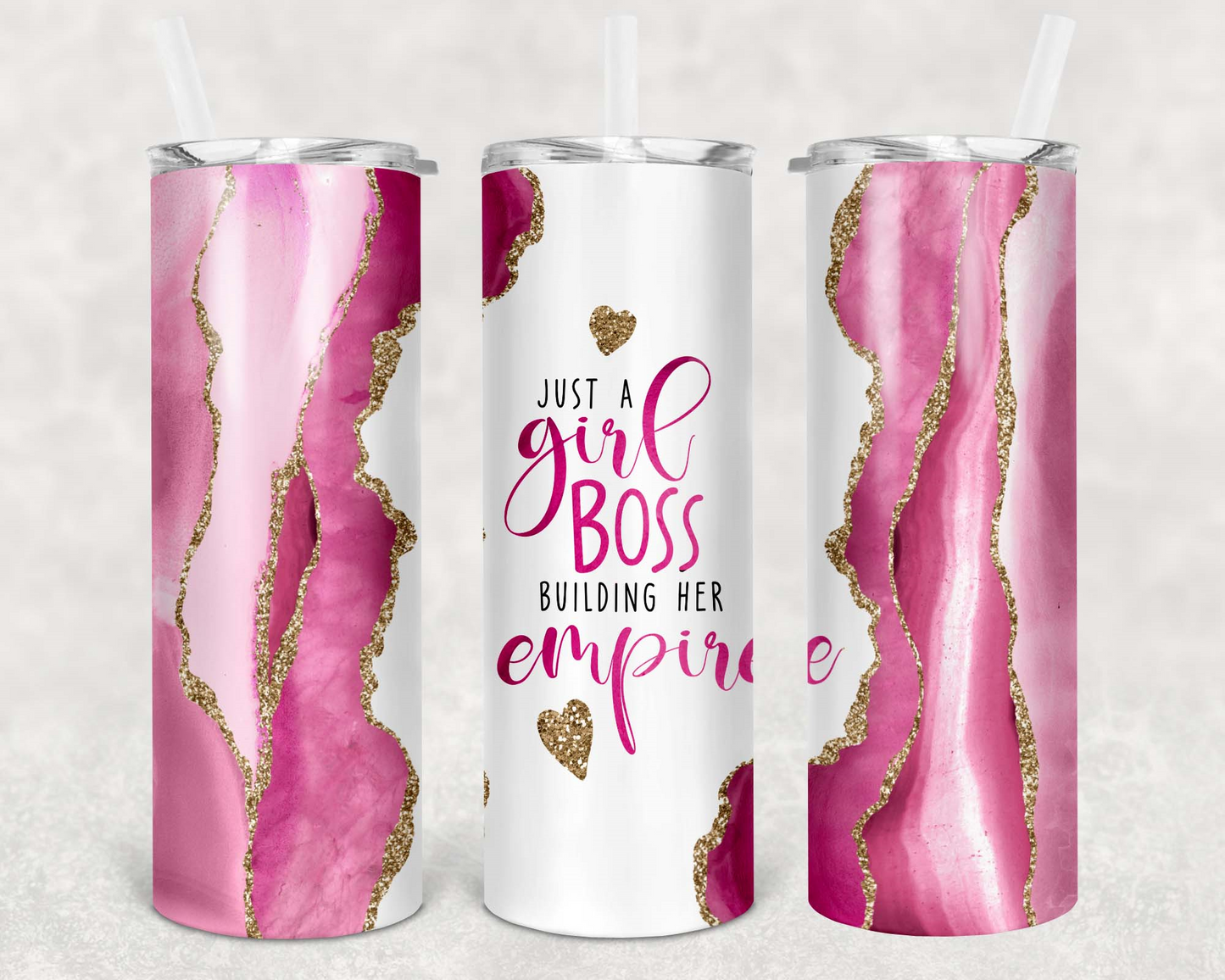 20oz Tumbler-Just A Girl Boss