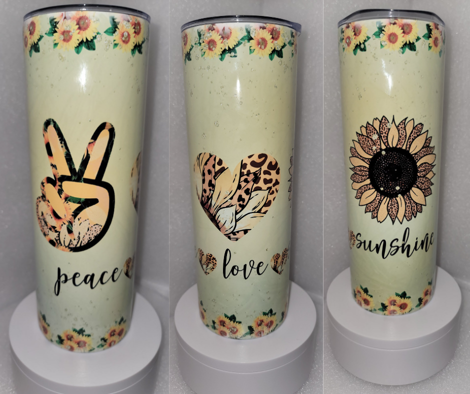 20oz Tumbler-Sunflower